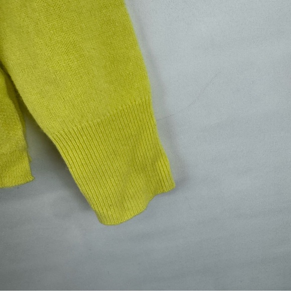 J.Crew 100% Cashmere Crewneck Sweater Yellow XS Good Cashmere Standard - Picture 4 of 13